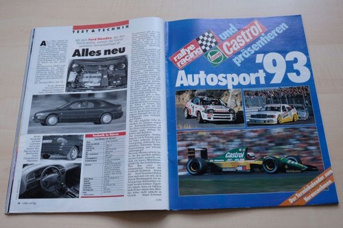 Rallye racing 1993 ford - racing, 03/1993